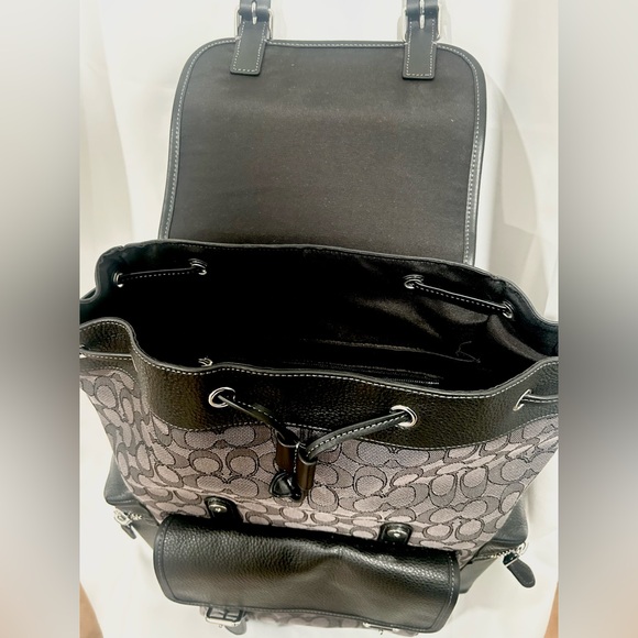 Authentic Coach Sprint Backpack in Signature Jacquard - Picture 5 of 10